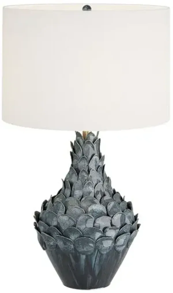 Aegon Ceramic Table Lamp - Blue - Arteriors