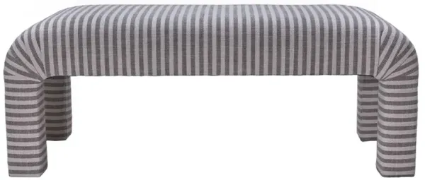 Hazel Waterfall Bench, Amelia Brown Stripe