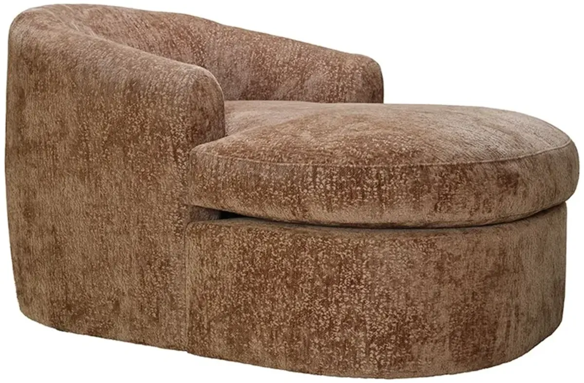 Gabrielle Chenille Chaise - Hutton Iced Mocha - Kim Salmela - Brown - Comfortable, Sturdy, Stylish