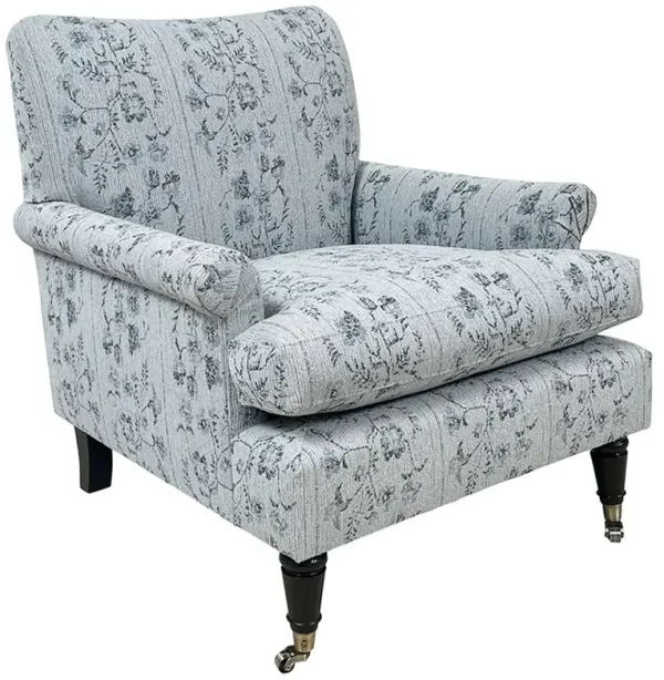 Paige Chair, Bergamo Light Blue Crypton