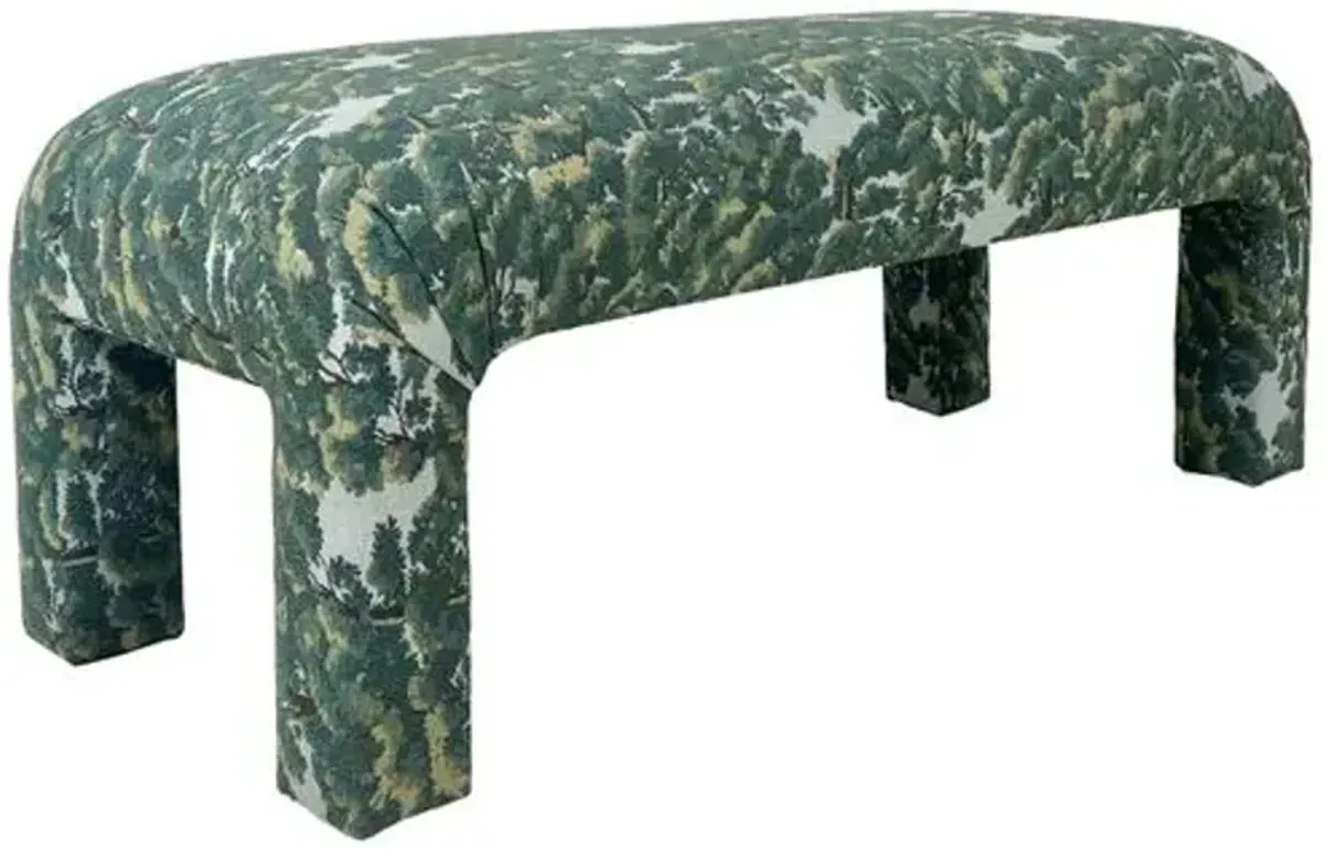 Hazel Waterfall Bench - North Oaks Torrent Crypton - Kim Salmela - Handcrafted - Green