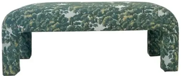 Hazel Waterfall Bench - North Oaks Torrent Crypton - Kim Salmela - Handcrafted - Green