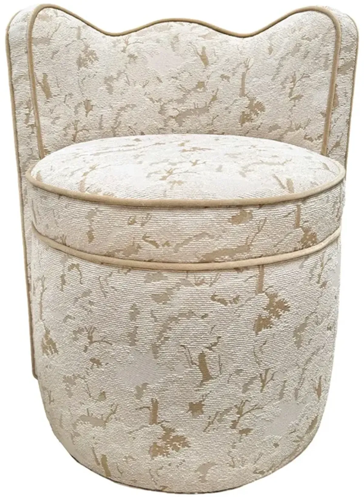 Emma Accent/Vanity Chair, North Oaks Ivory Crypton