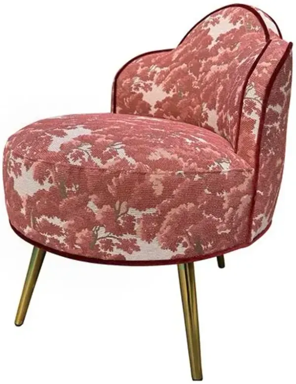 Camila Accent Chair - North Oaks Red Crypton - Kim Salmela, Comfortable, Durable