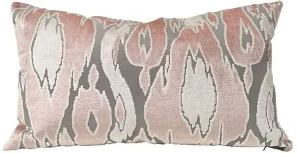 Maldives 14x24 Velvet Lumbar Pillow - Kim Salmela