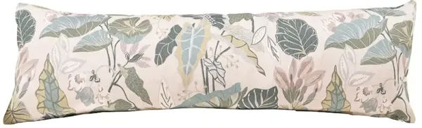 Delia Floral 13x40 Long Lumbar Pillow - Pink/Light Blue/Green - Kim Salmela
