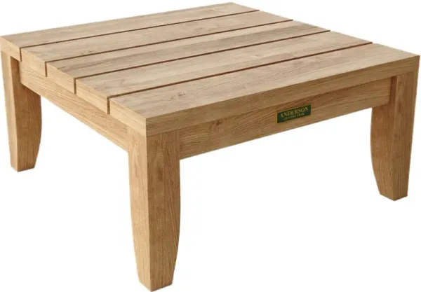 Solterra Outdoor Teak Side Table, Natural