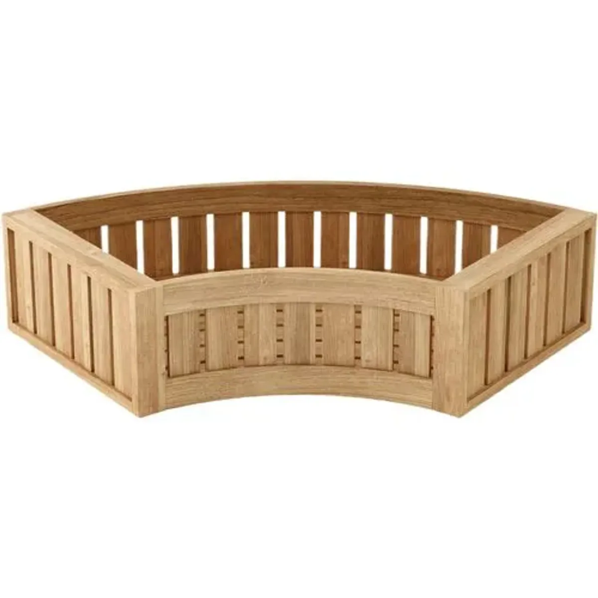 Sonoma Coast Outdoor Teak Circular Modular Planter - Natural - Brown - 13Hx61Wx26D in