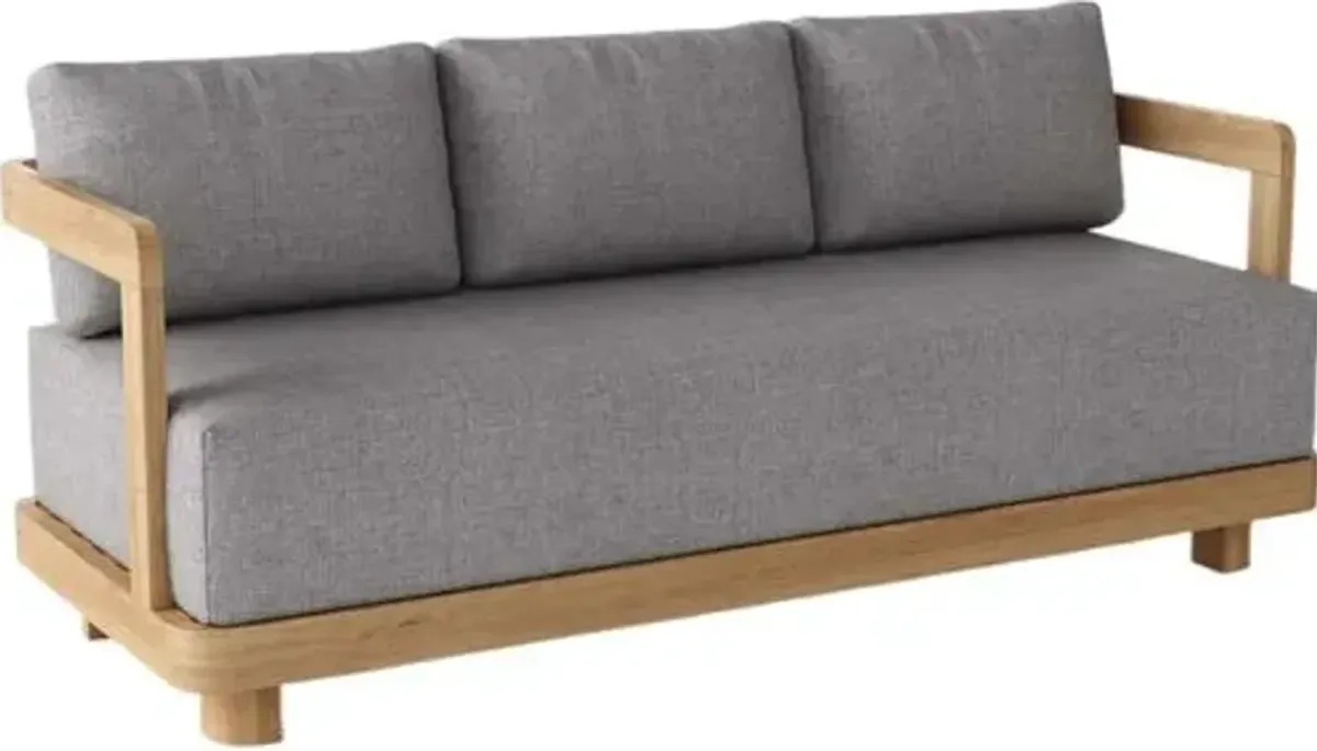 Oceaire Outdoor Teak Deep Seating Sofa - Sunbrella