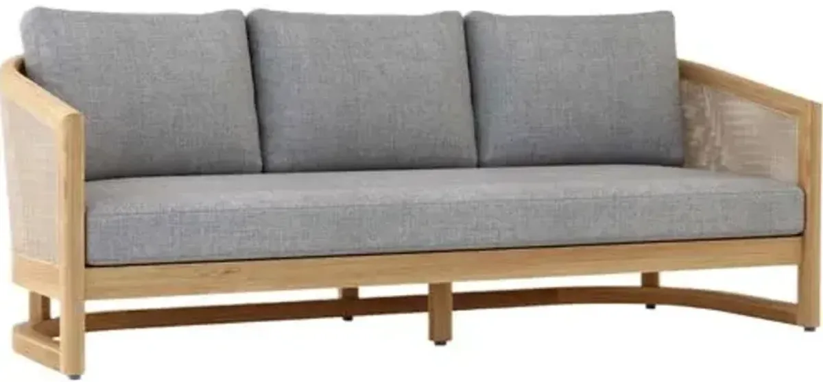 Avanta Outdoor Teak Deep Seating Sofa - Sunbrella