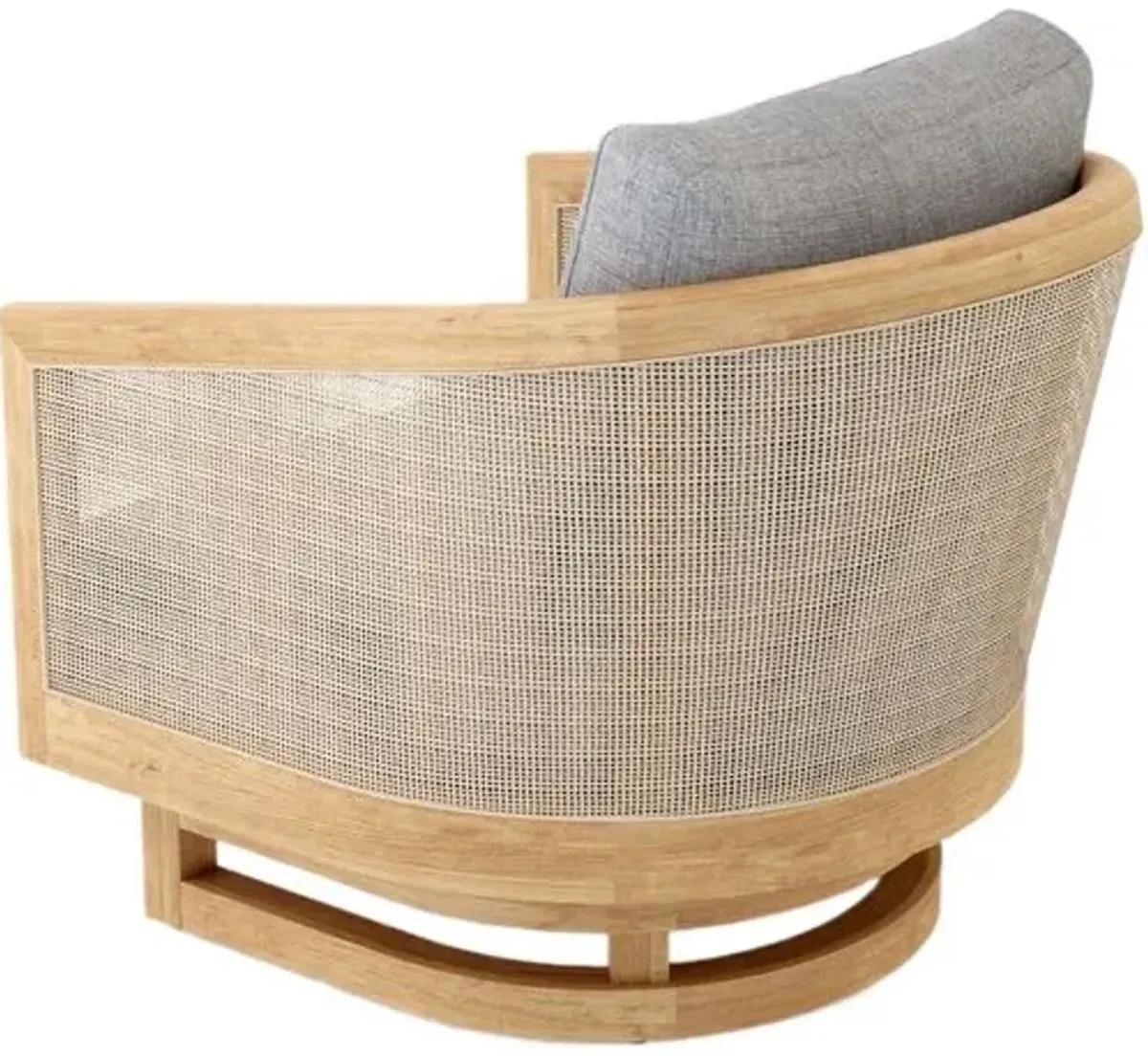 Avanta Outdoor Teak Swivel Chair - Sunbrella