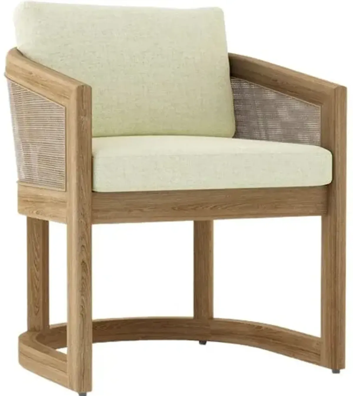 11-Piece Avanta Outdoor Teak Dining Set - Sunbrella - Brown