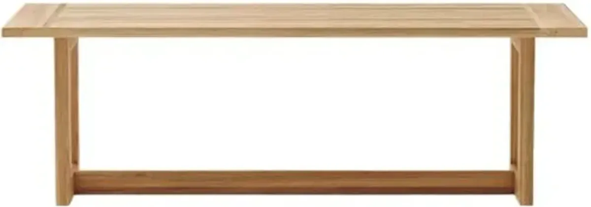 Deluna Outdoor Teak Dining Table - Natural