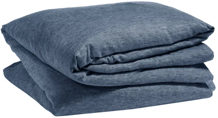 Jovi Linen Duvet Cover, Ink