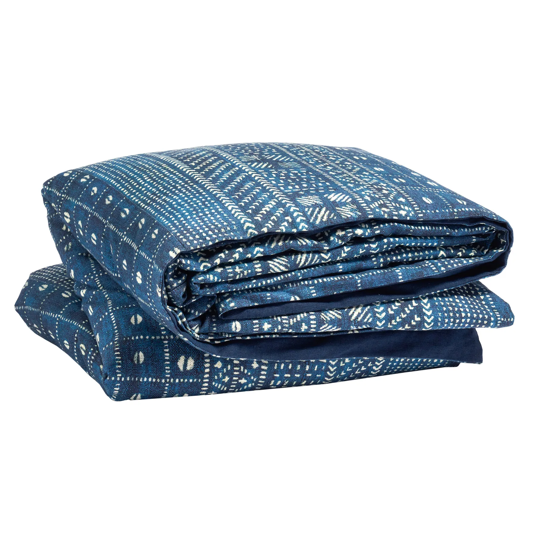 Kodi Batik Duvet Cover, Indigo