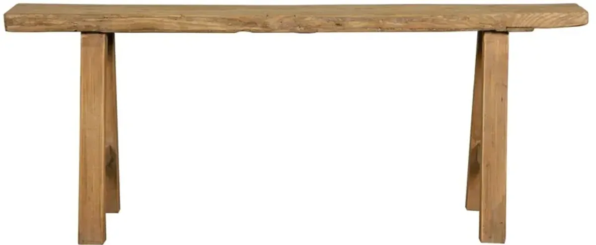 43"Long Indoor/Outdoor Noodle Bench, Natural