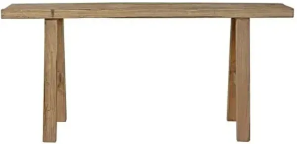 43" Long Elmwood Bench - Natural Wood - Brown