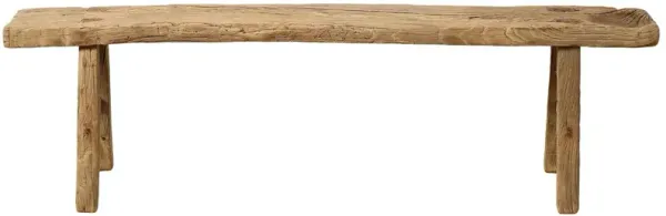 Vintage Noodle Bench (55"-65"L), Weathered Natural