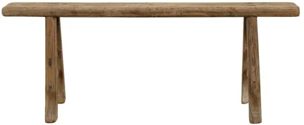 Vintage Noodle Bench (35"-43"L), Weathered Natural