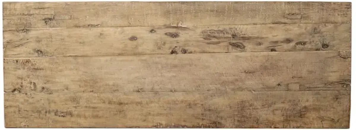Vintage Coffee Table, Weathered Natural Wood