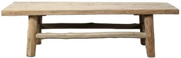 Vintage Coffee Table, Weathered Natural Wood