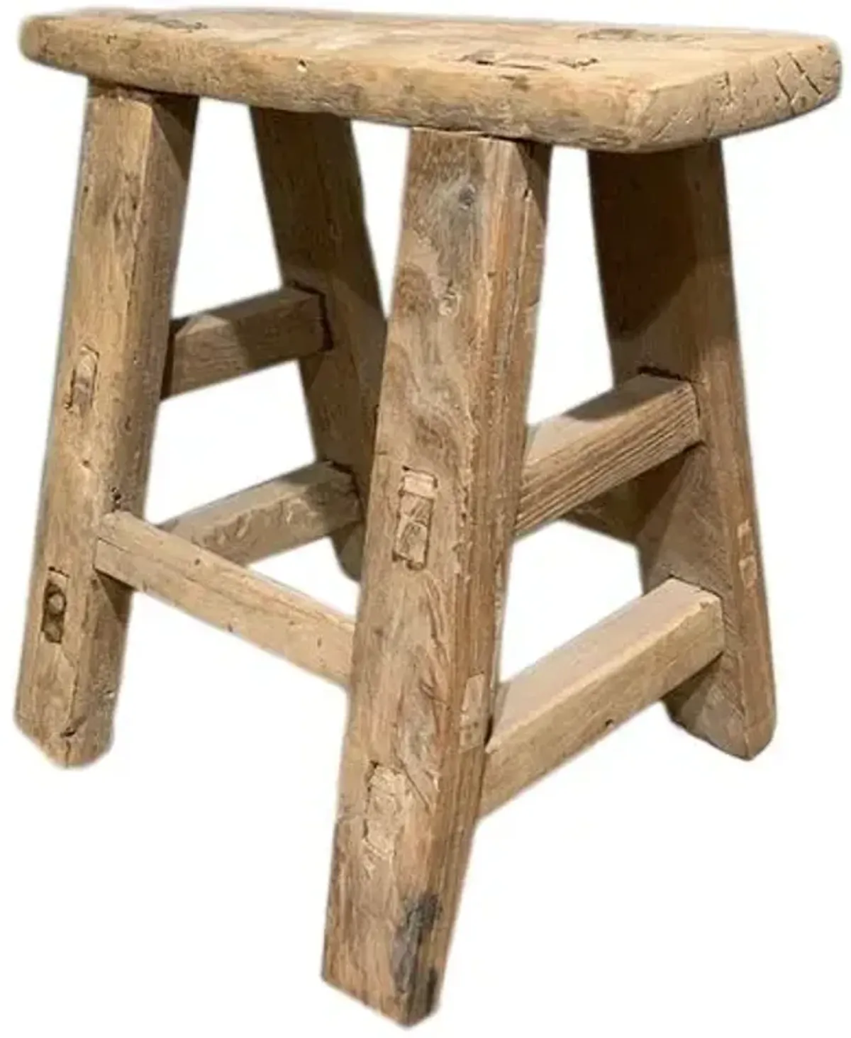 Vintage Mini Step Stool - Natural - Brown