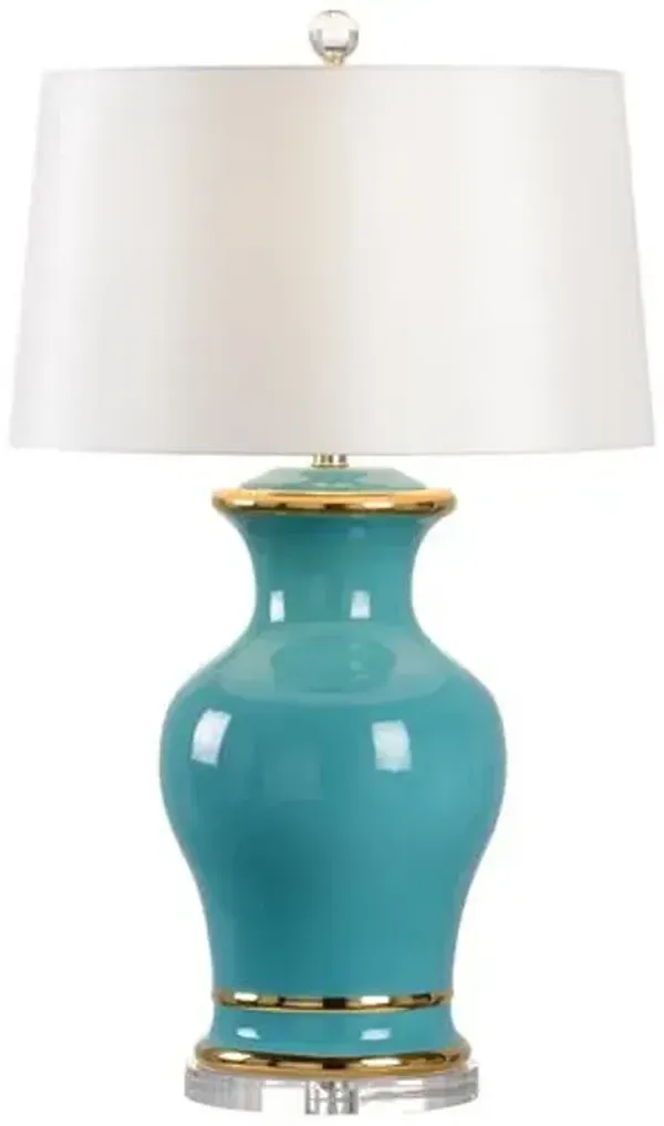 Audrey Ceramic/Acrylic Table Lamp - Chelsea House - Blue