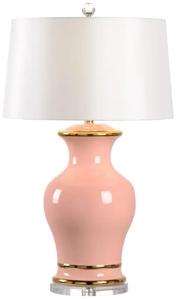Audrey Ceramic/Acrylic Table Lamp - Chelsea House - Pink