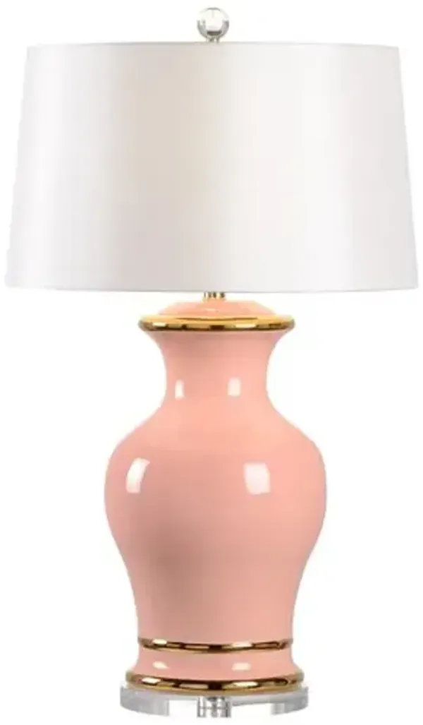 Audrey Ceramic/Acrylic Table Lamp - Chelsea House - Pink