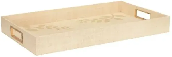 Autumnal Raffia Tray - Natural - Chelsea House - Brown