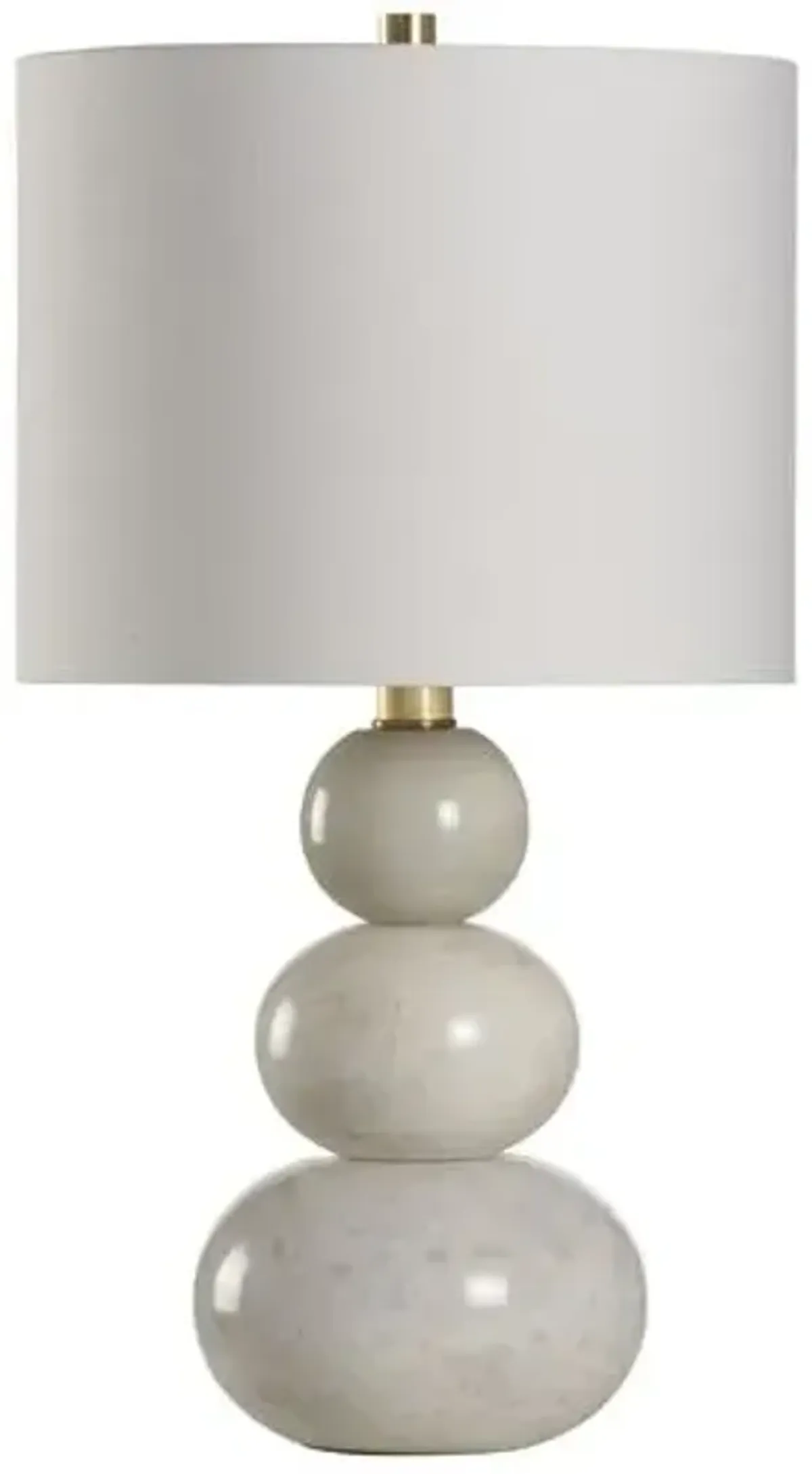 Bianca Marble Table Lamp - Chelsea House - White
