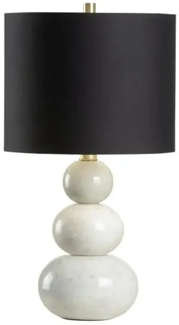 Bianca Marble Table Lamp - Chelsea House - Black