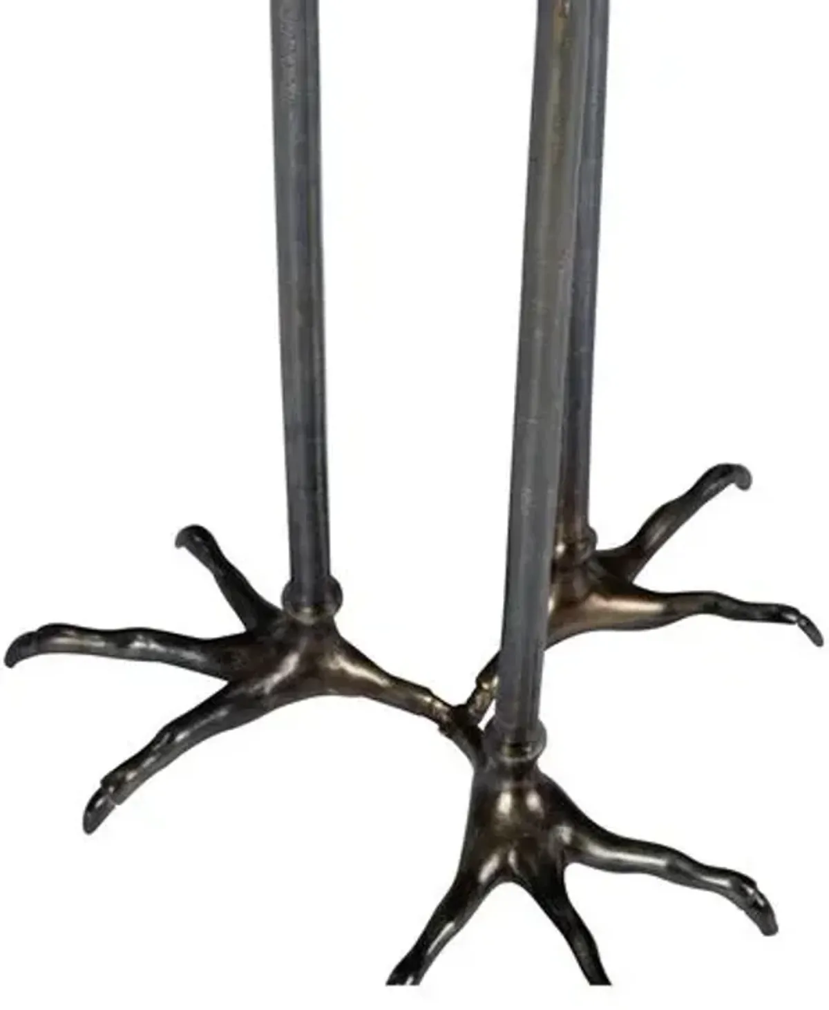 Bird Foot Aluminum Side Table - Gold/Green - Chelsea House