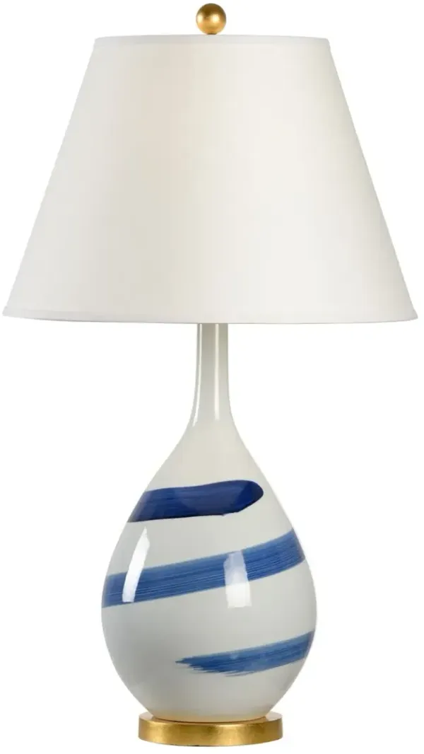 Blue Swirl Porcelain Table Lamp - Chelsea House