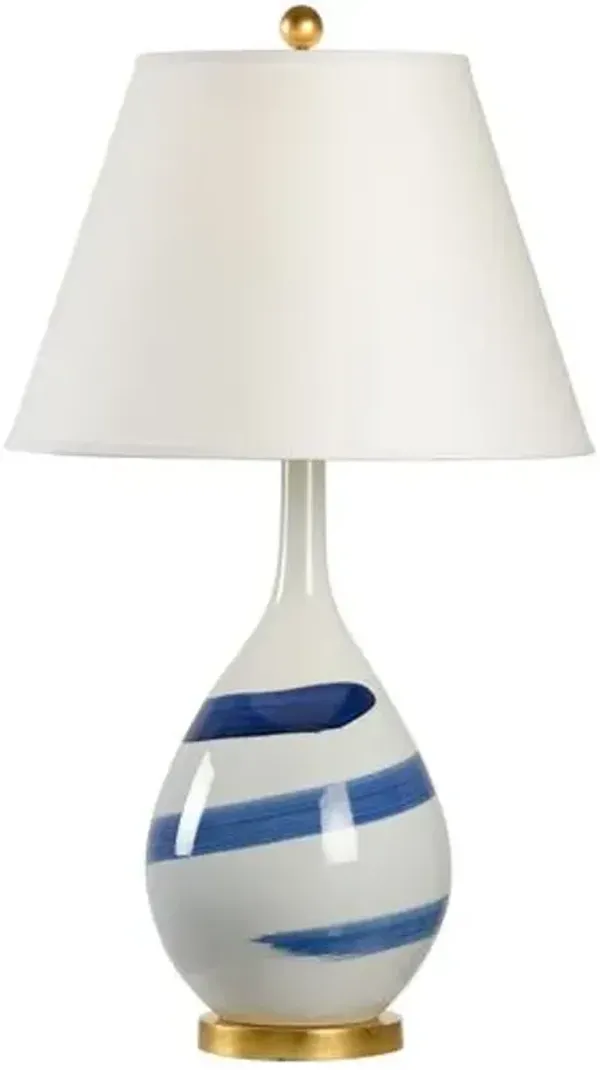 Blue Swirl Porcelain Table Lamp - Chelsea House
