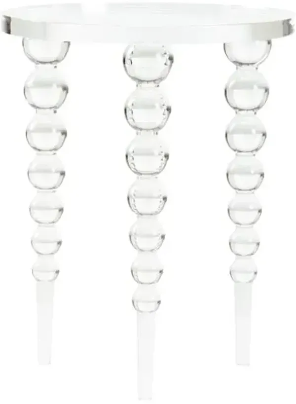 Bolla Acrylic Side Table - Clear - Chelsea House