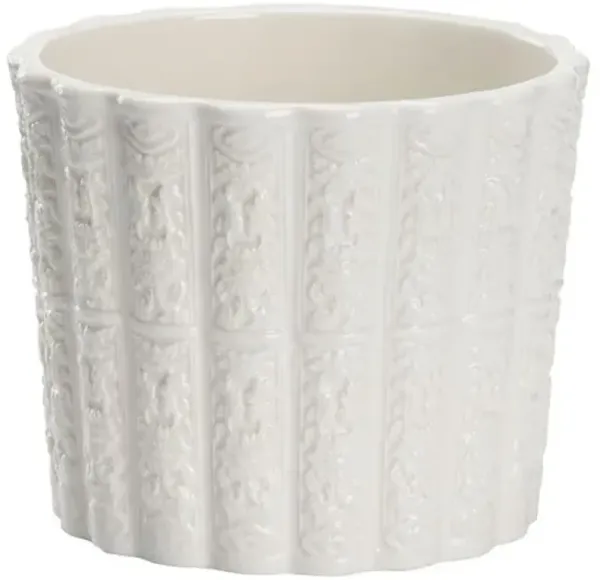 Brandywine Ceramic Planter - Chelsea House - White - 5.5Hx6.75Wx6.75D in