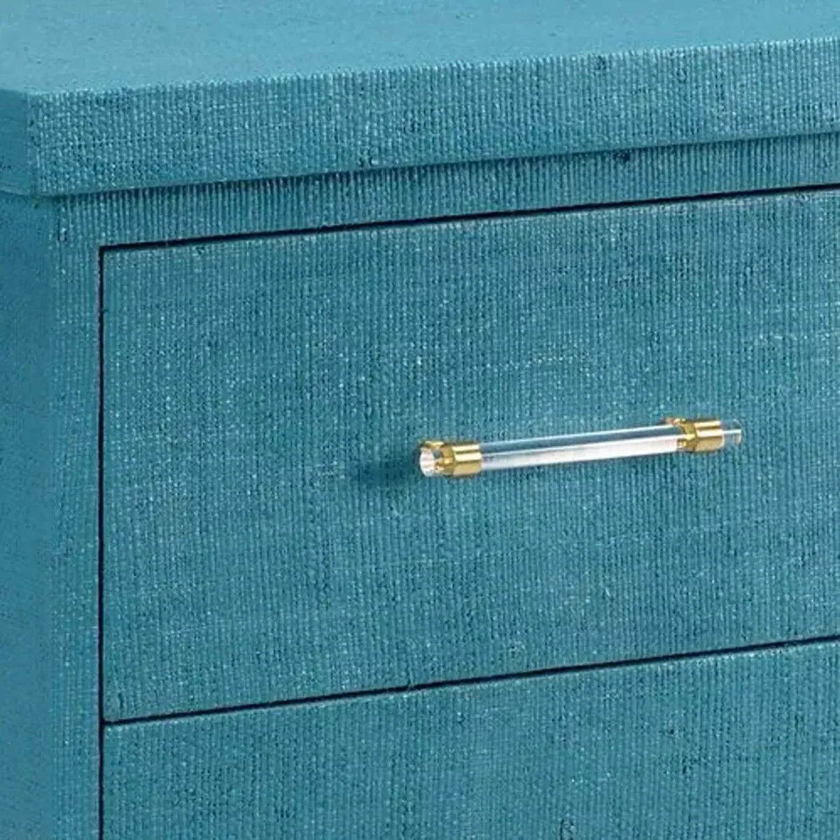 Clifton Raffia 3-Drawer Chest - Chelsea House - Blue