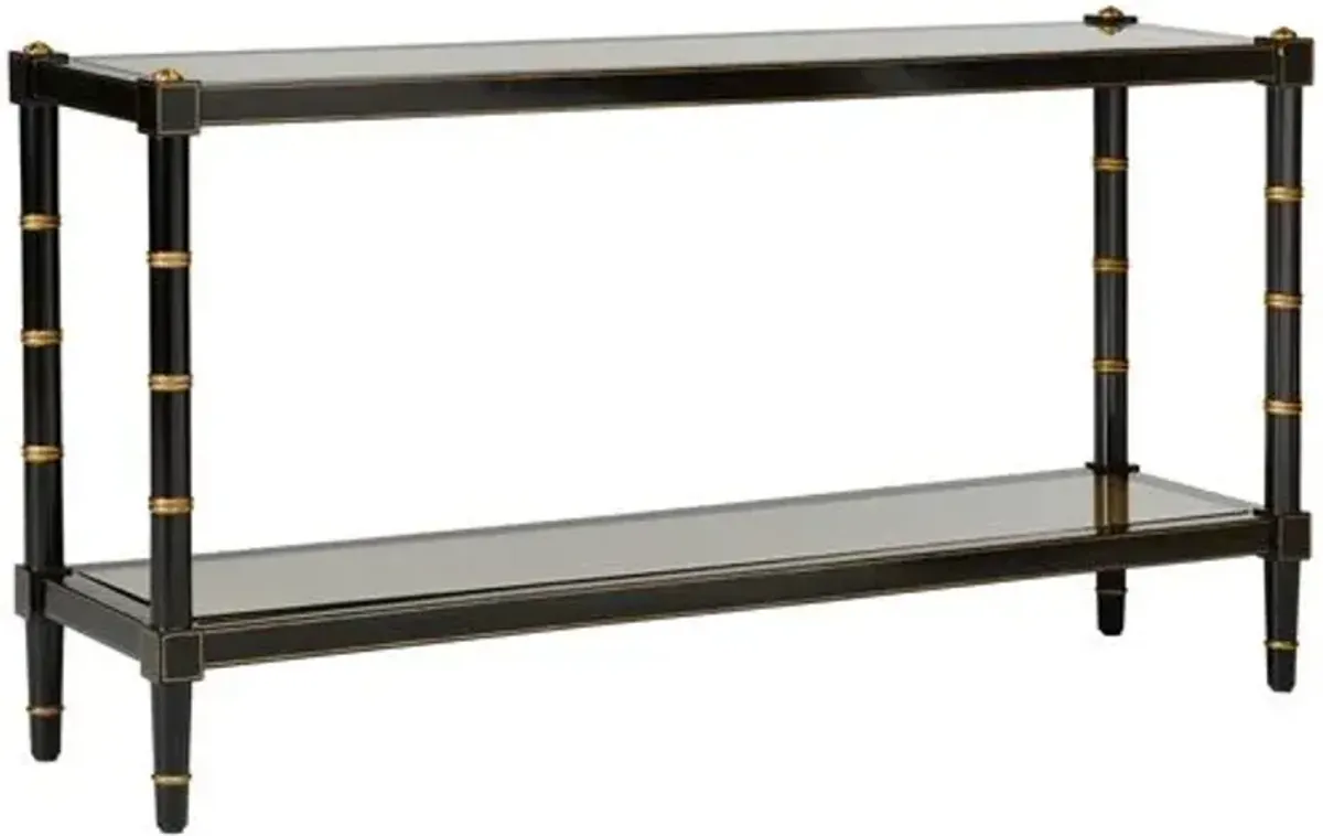 Conner Cane Console Table - Chelsea House - Black