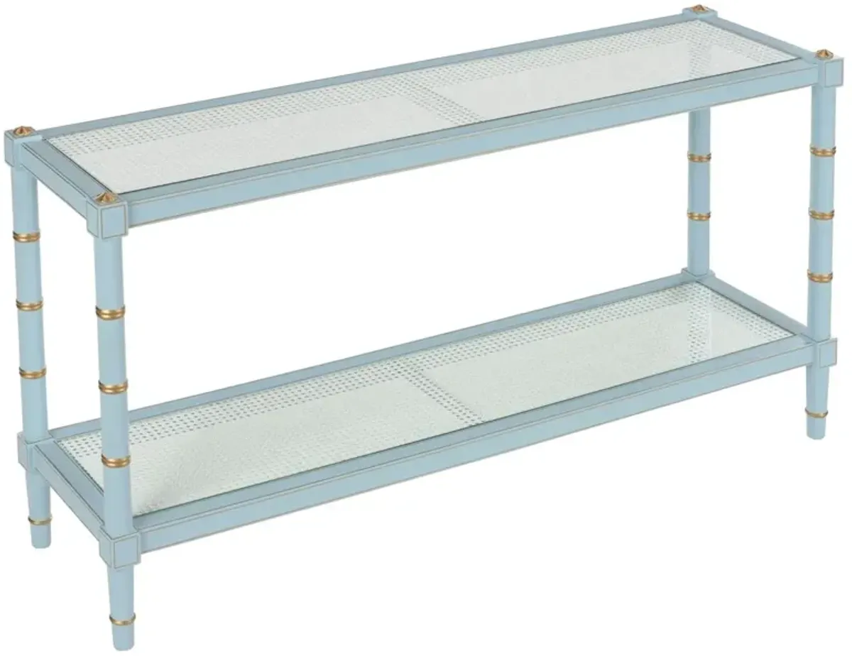 Conner Cane Console Table