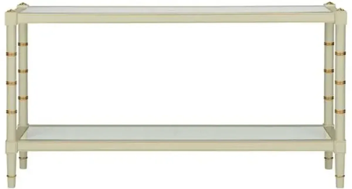 Conner Cane Console Table - Chelsea House - Green