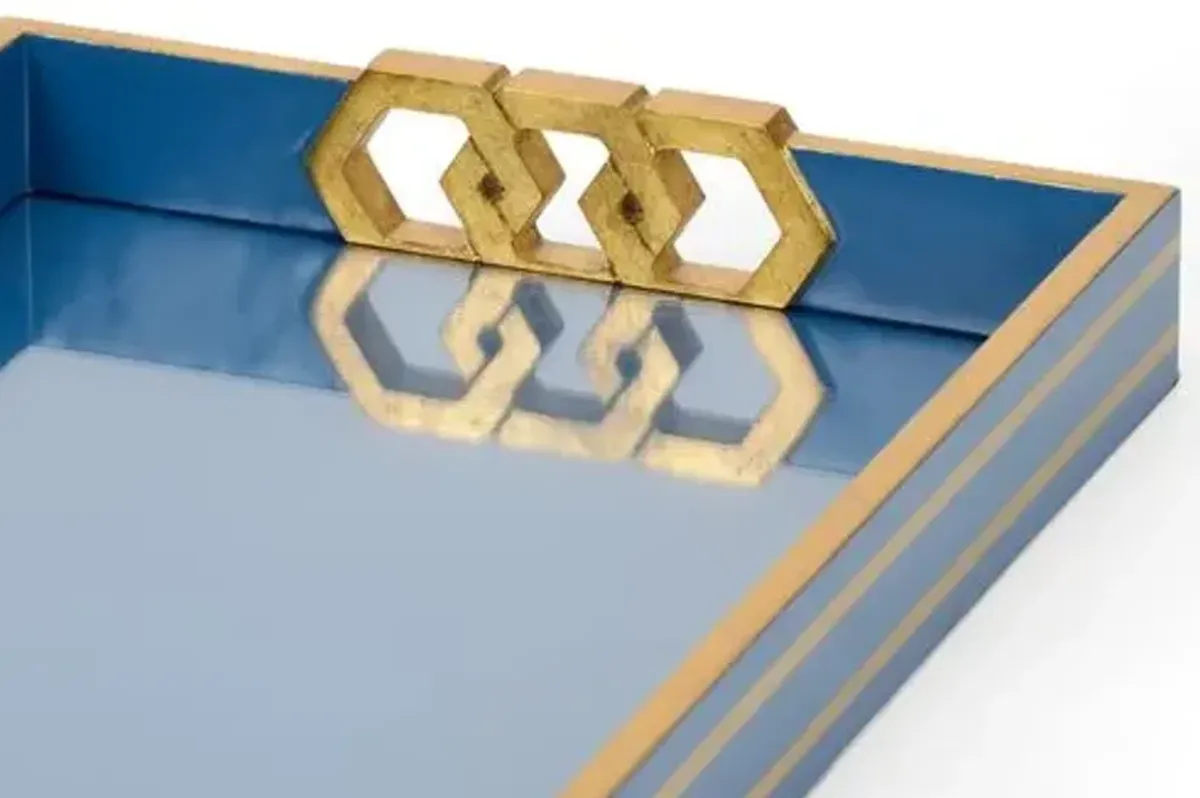Copas Serving Tray - Chelsea House - Blue