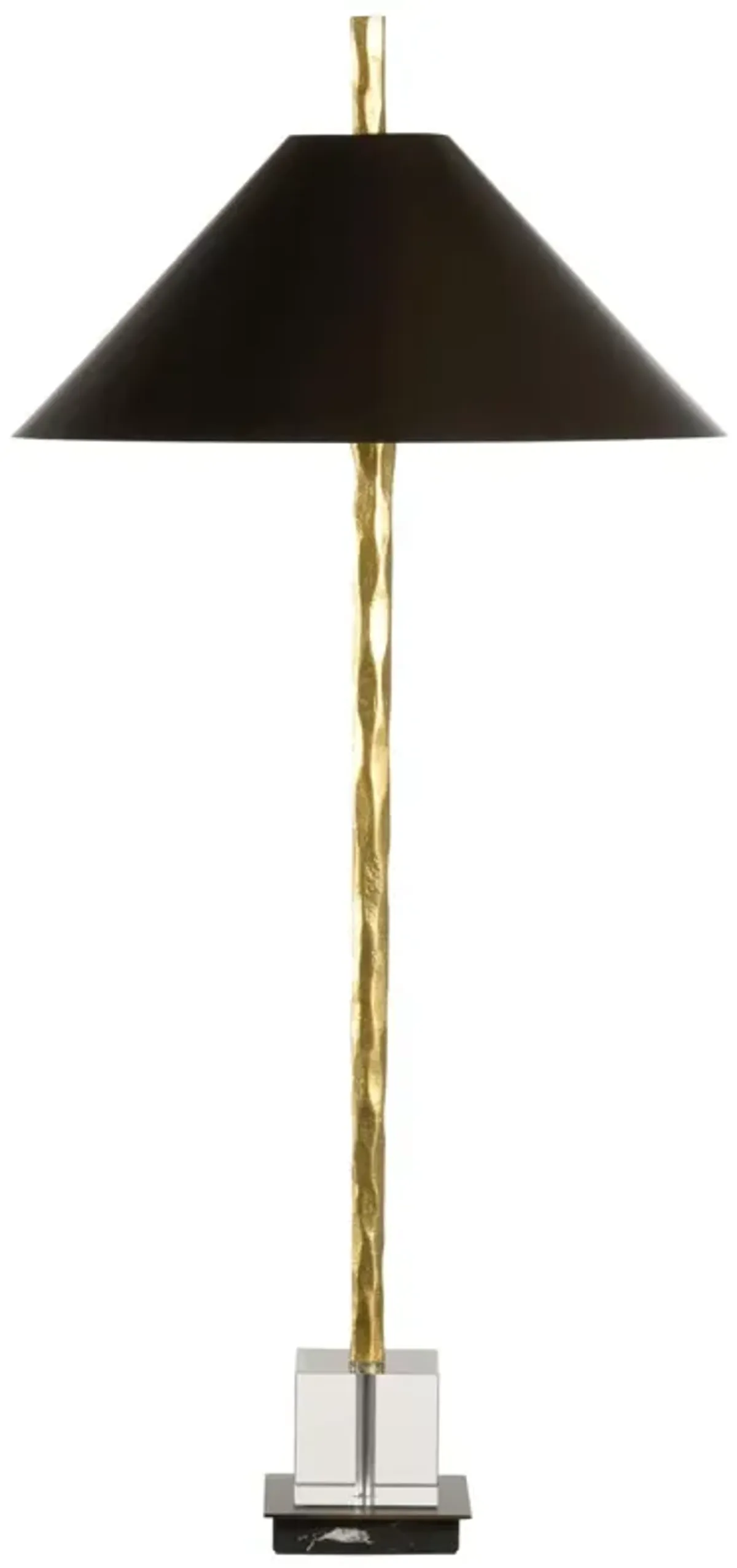Davis Hammered Table Lamp - Gold/Black - Chelsea House