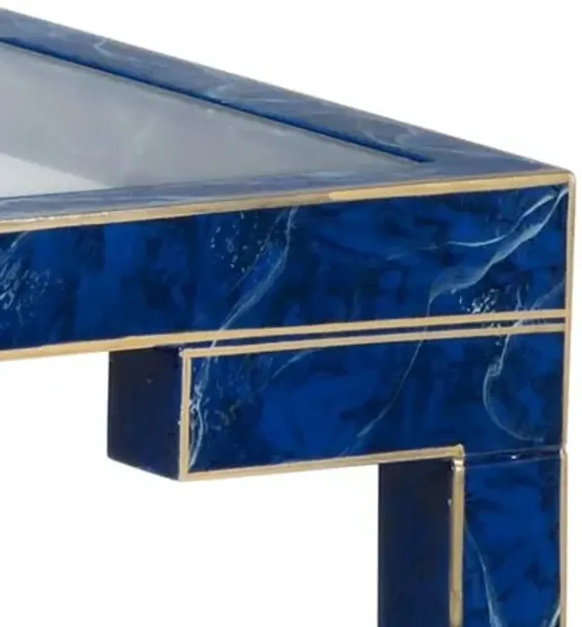 Decker Side Table - Lapis - Chelsea House - Blue