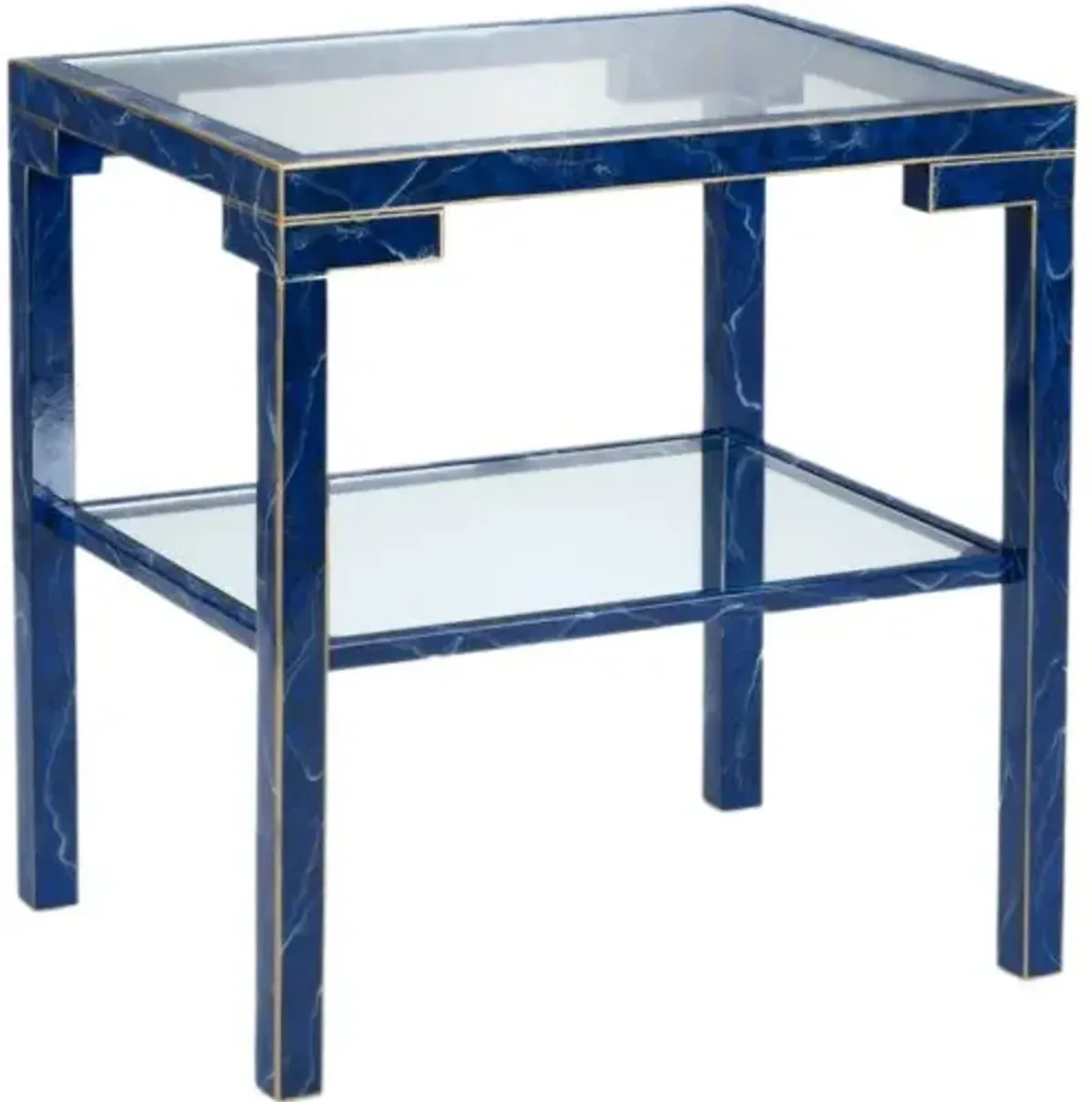 Decker Side Table - Lapis - Chelsea House - Blue