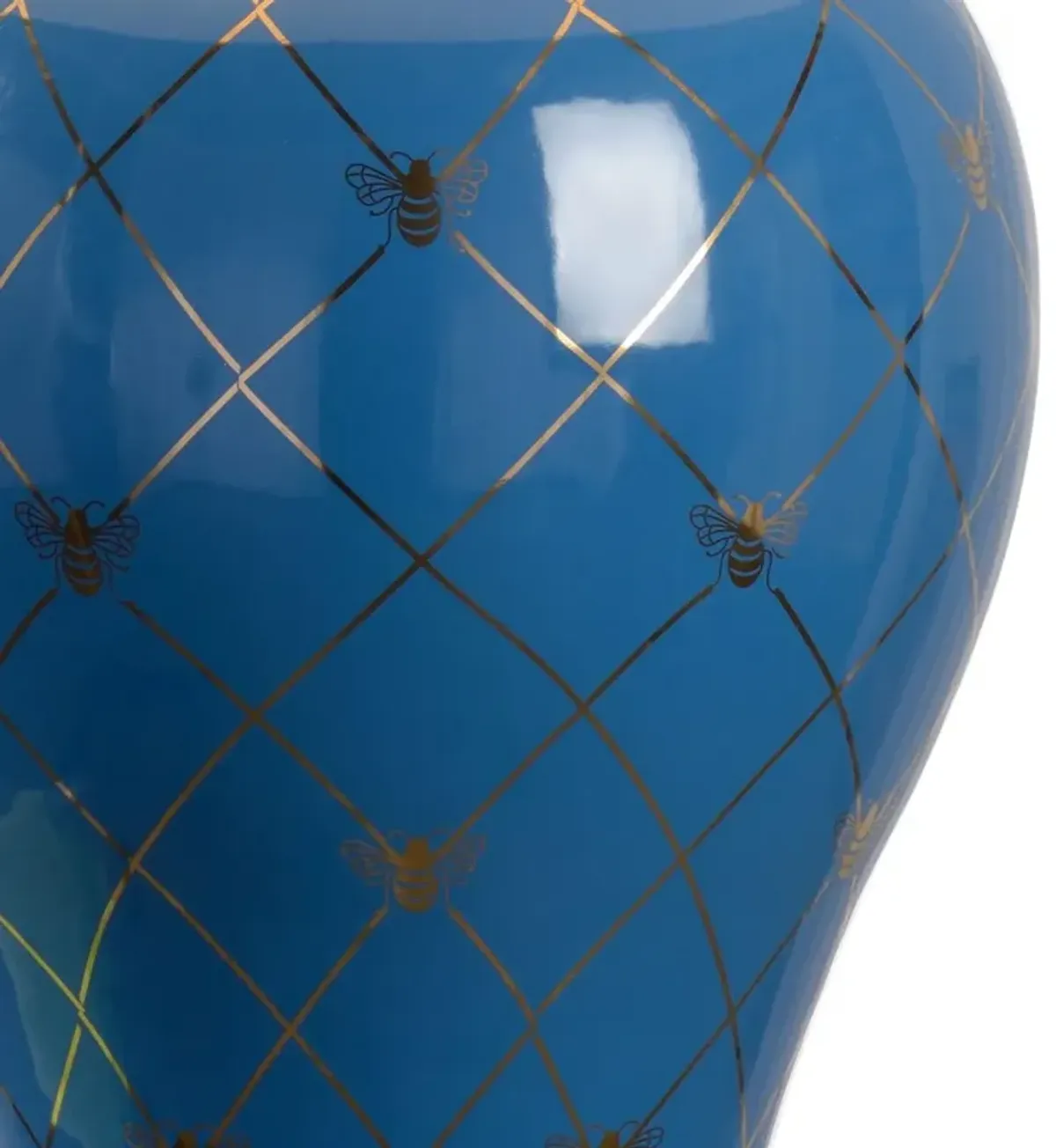 Ginger Jar Royal Bee Ceramic Table Lamp - Chelsea House - Blue