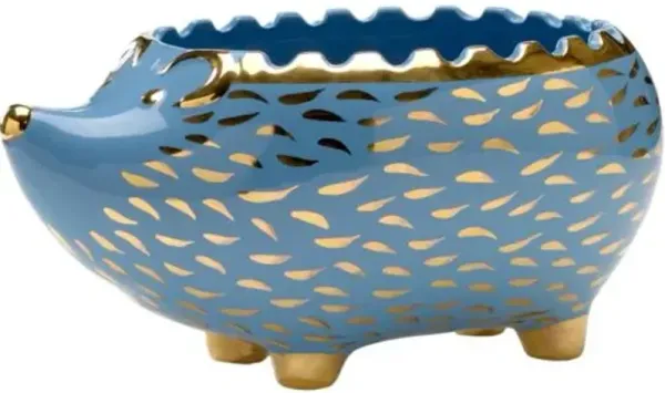 Hedgehog Ceramic Bowl - Chelsea House - Blue