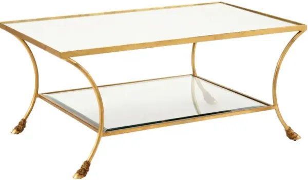 Kendal Iron Coffee Table, Gold