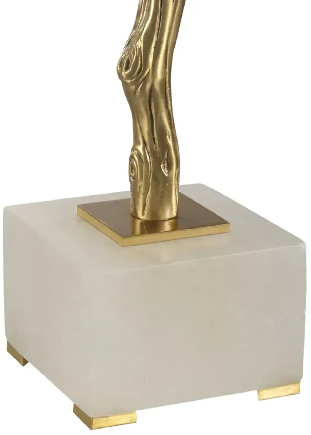 Limb and Leaf Iron Table Lamp - Cream/Gold - Chelsea House