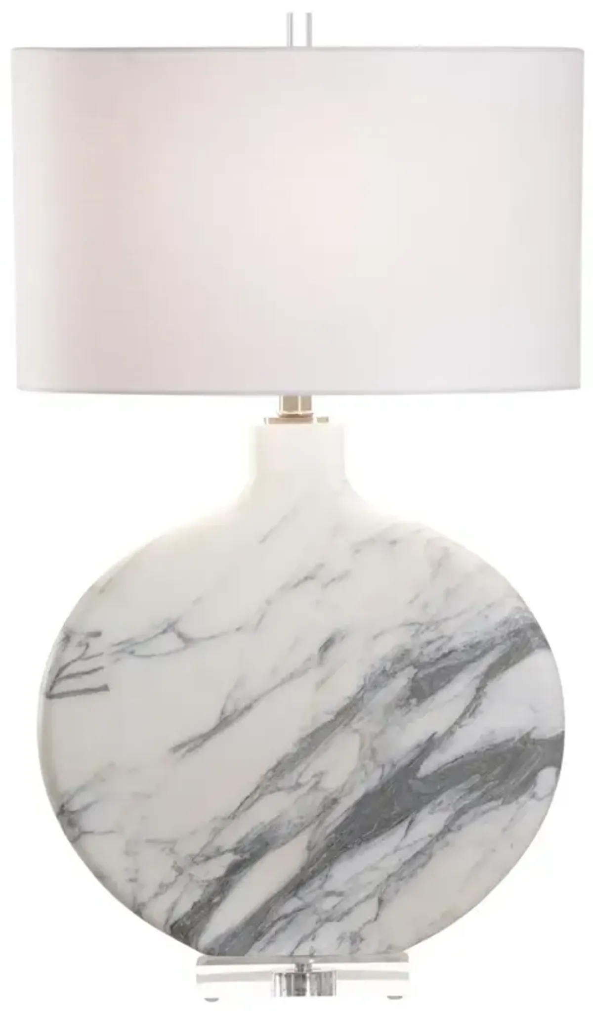 Lizzie Marble Table Lamp - Chelsea House - Gray